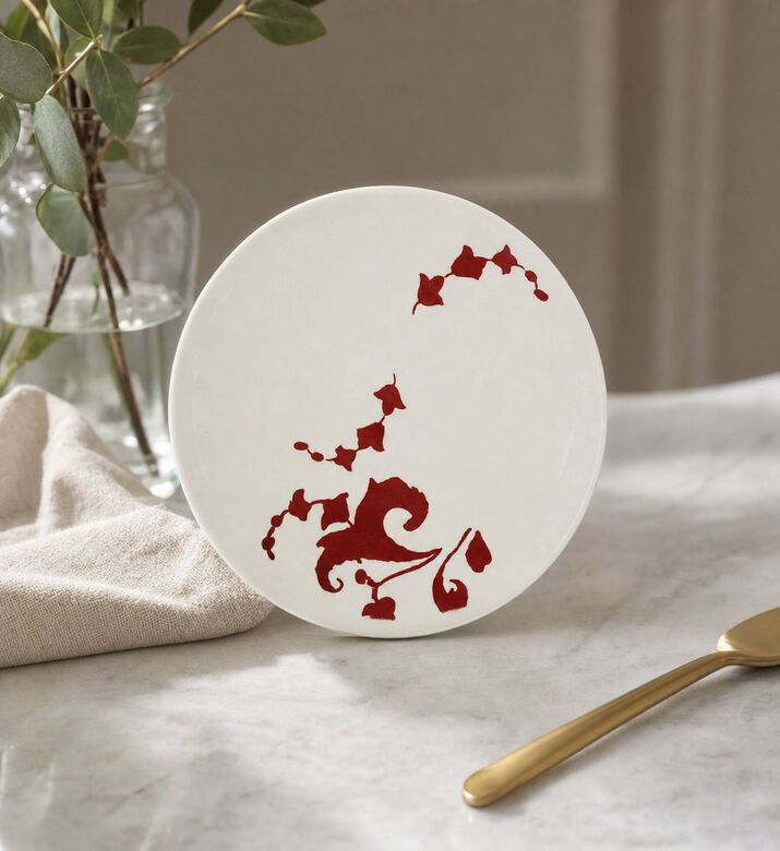 Gien Gien Garance Cake Platter, Model View