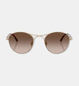 Giorgio Armani Square-shaped Matte Metal Frame Sunglasses, Packshot View