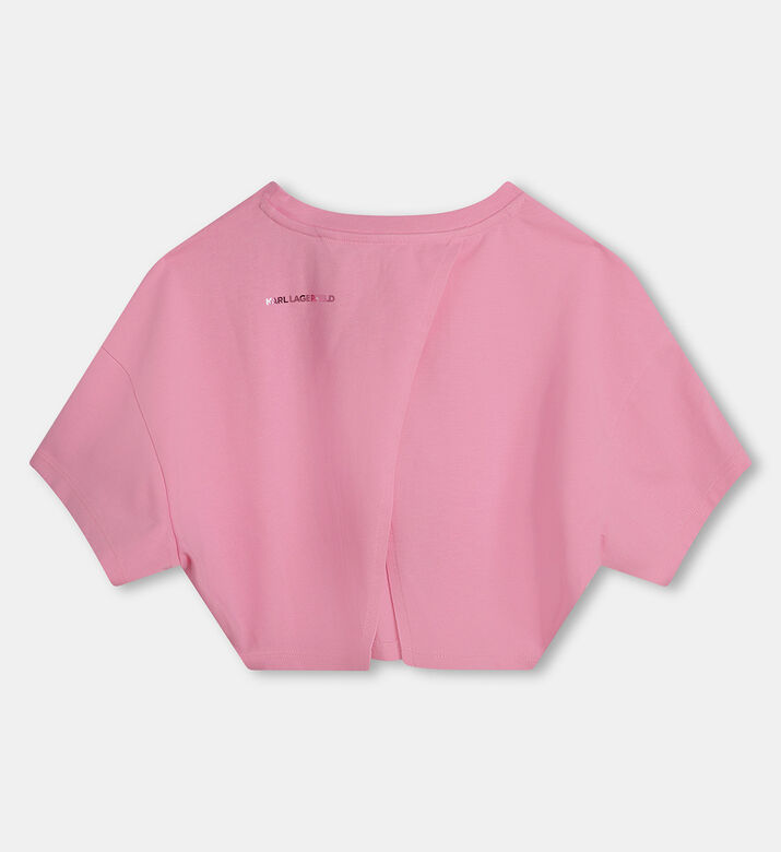 تيشيرت قطن عضوي بلوغو للبنات تيشيرت قطن عضوي بلوغو للبنات