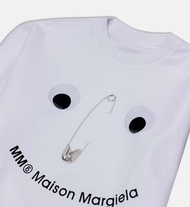 سترة برقبة دائرية بتصميم عيون جاحظة