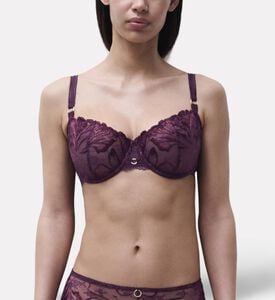 Chantelle Embroidered Half-cup Underwired Bra, Model View