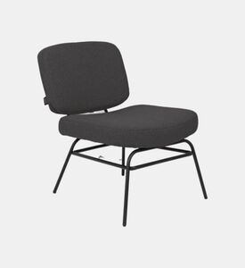 Home Deco and More Almeda Lounge Chair, Anthracite, Packshot View