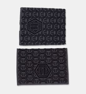 Philipp Plein Hexagon Hand Towel Set, Grey, Packshot View