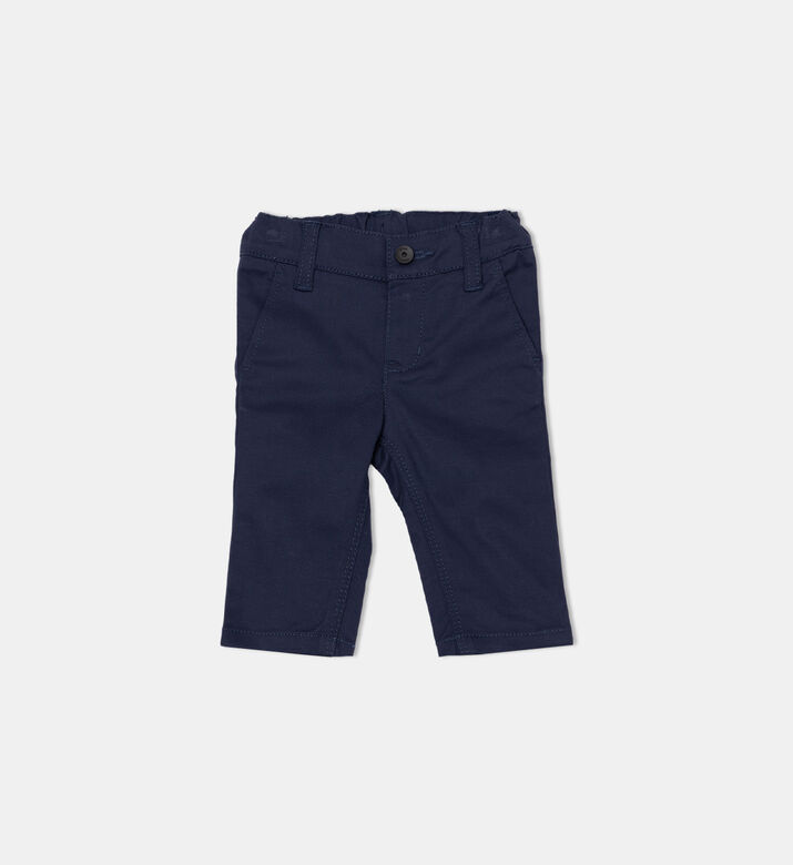 Adjustable Elastic Waistband Slim-fit Pants