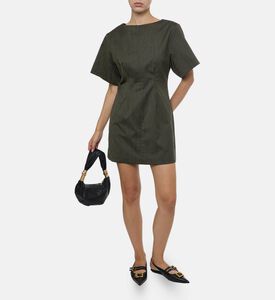 فستان غلاديس قصير بأكمام واسعة