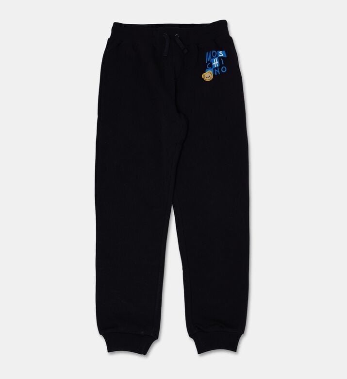 Moschino Kids Logo Patch Jogger Pants, Packshot View