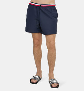 Global Stripe Mid-length Swim Shorts