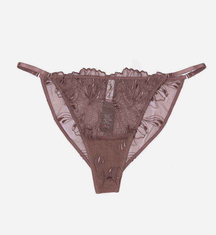 Saaudrey Embroidered Semi-sheer Brief