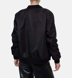 Alice and Olivia Becky Reversible Faux Fur Bomber, Model View