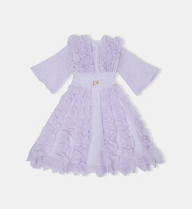 فستان كلاسيكي بأكمام قصيرة