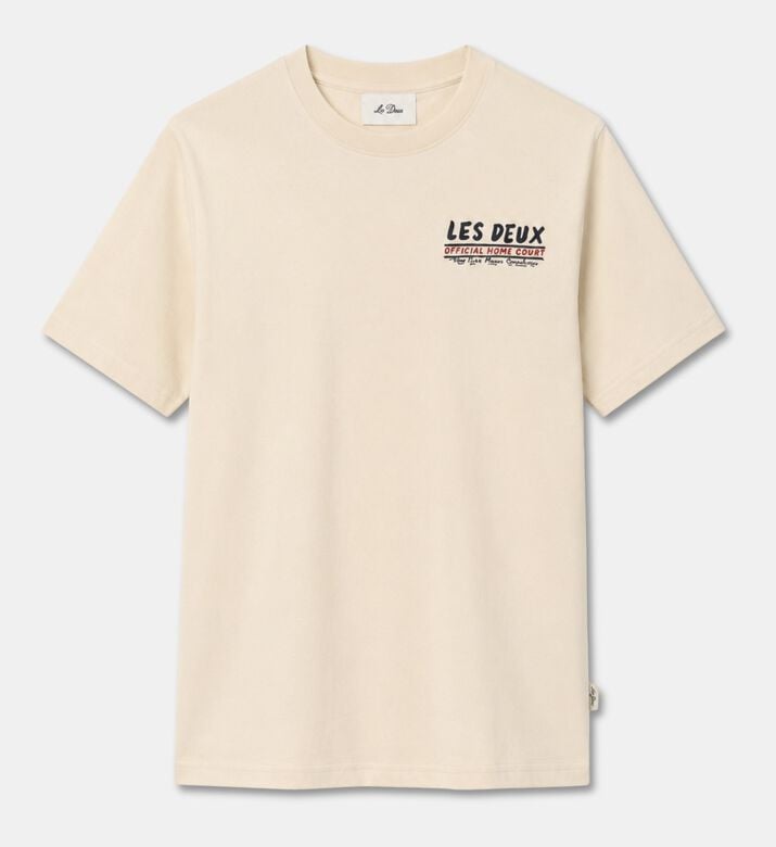 Les Deux Logo Short-sleeve T-shirt, Ivory, Xl, Packshot View