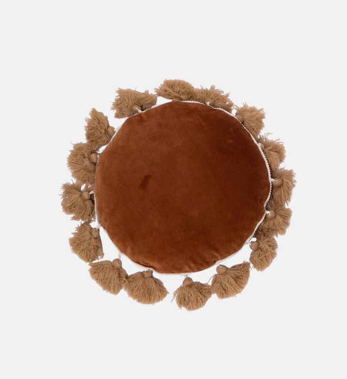 وسادة قطنية مستديرة بشراشيب من هومي