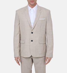 جاكيت بقصة فتحتين بجيب صدر