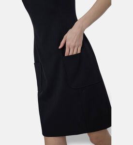 Patou Sleeveless Boat-neck Mini Dress, Model View
