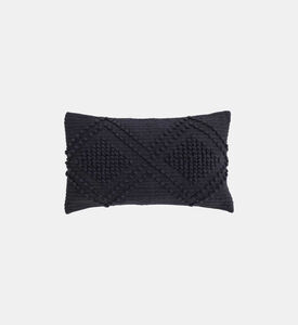 Deko and Co Bouche Cotton Cushion, Dark-purple, 30x50-cm, Packshot View