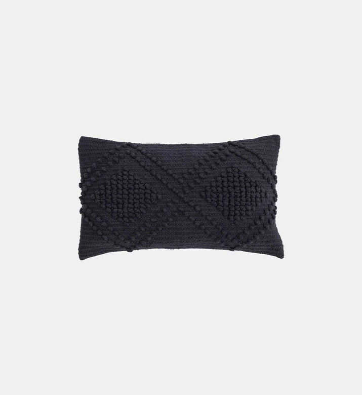 Deko and Co Bouche Cotton Cushion, Dark-purple, 30x50-cm, Packshot View