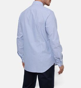 Corneliani Button-down Striped Cotton Shirt, Model View