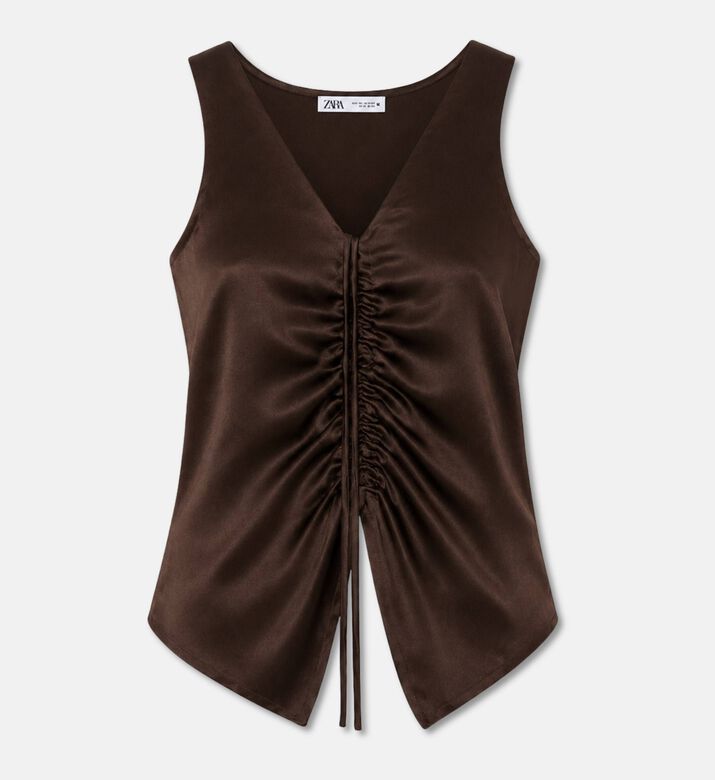 Sfizio Light Pure Satin Vest Top, Packshot View