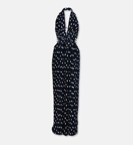 Cult Gaia Aashvi Polka-dot Print Halter Gown, Packshot View