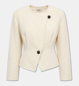 Isabel Marant Suna Textured Asymmetric Button Jacket, Packshot View