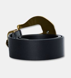 Momoni Leather Belt Ornate Buckle, Packshot View