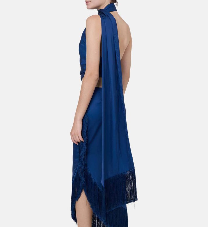 بلوزة منسدلة غير متماثلة