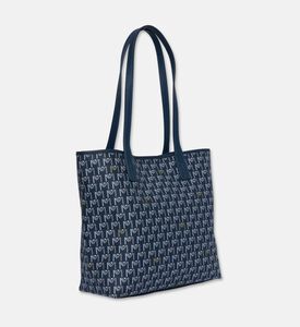 Maya.M Shopper Monogram Tote Bag, Navy, Packshot View