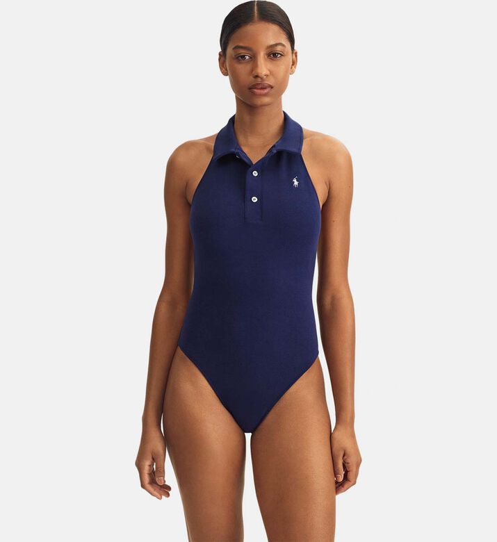Swim Collar One-peice Swimwear Bikini