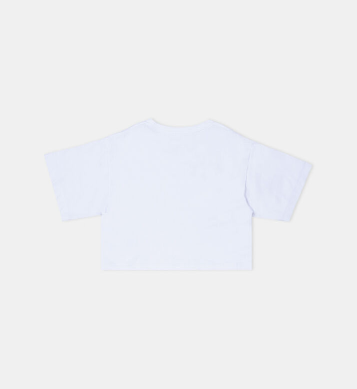 تيشيرت قصير قطن بطبعة لوغو تيشيرت قصير قطن بطبعة لوغو