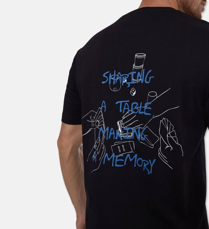 Samsoe Sacards Logo-embroidery Crewneck T-shirt, Model View