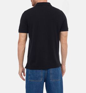 Maison Kitsune Classic Fox-embroidery Polo Shirt, Black, Xl, Model View Maison Kitsune Classic Fox-embroidery Polo Shirt, Black, Xl, Model View