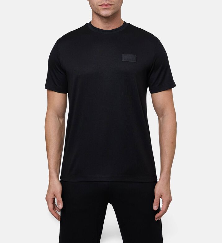 EA7 Short-sleeve Crewneck T-shirt, Black, L, Model View
