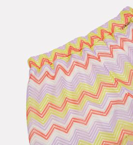 Twinset Multicolored Zig-zag Pattern Shorts, Packshot View