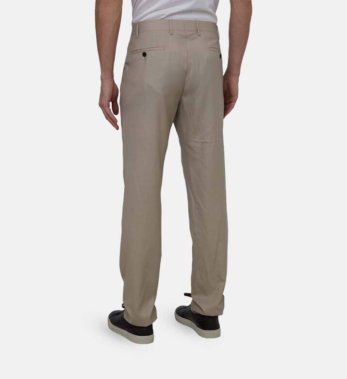 Cotton Twill Blend Tailored Trousers