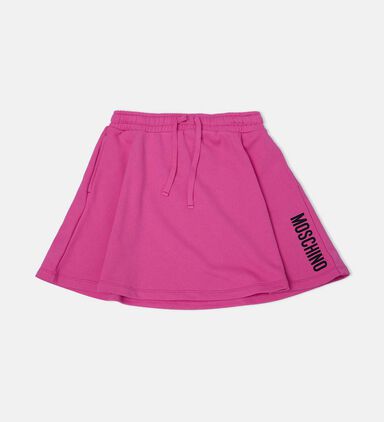Logo-print Flared Mini Skirt