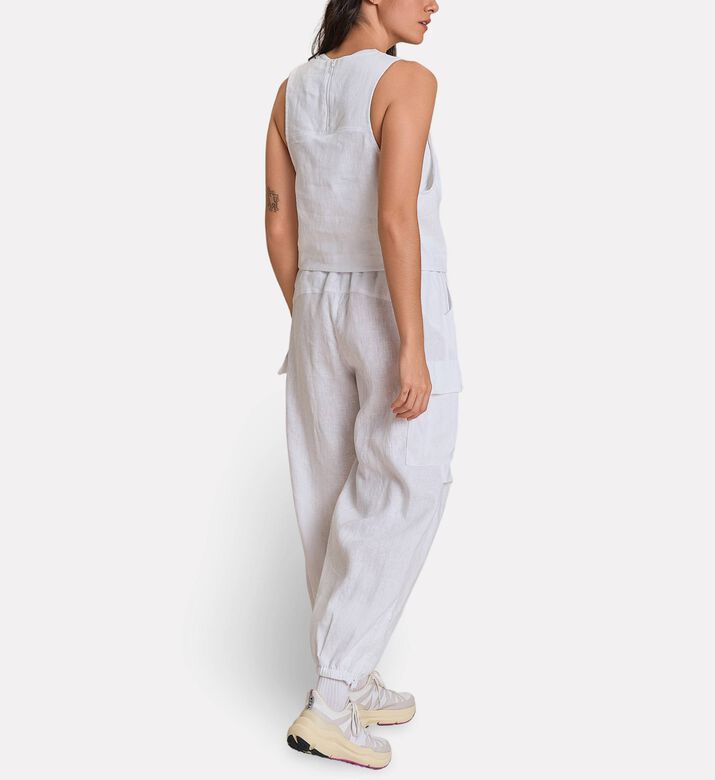 LIVE! Pure Linen Tank Top, Model View