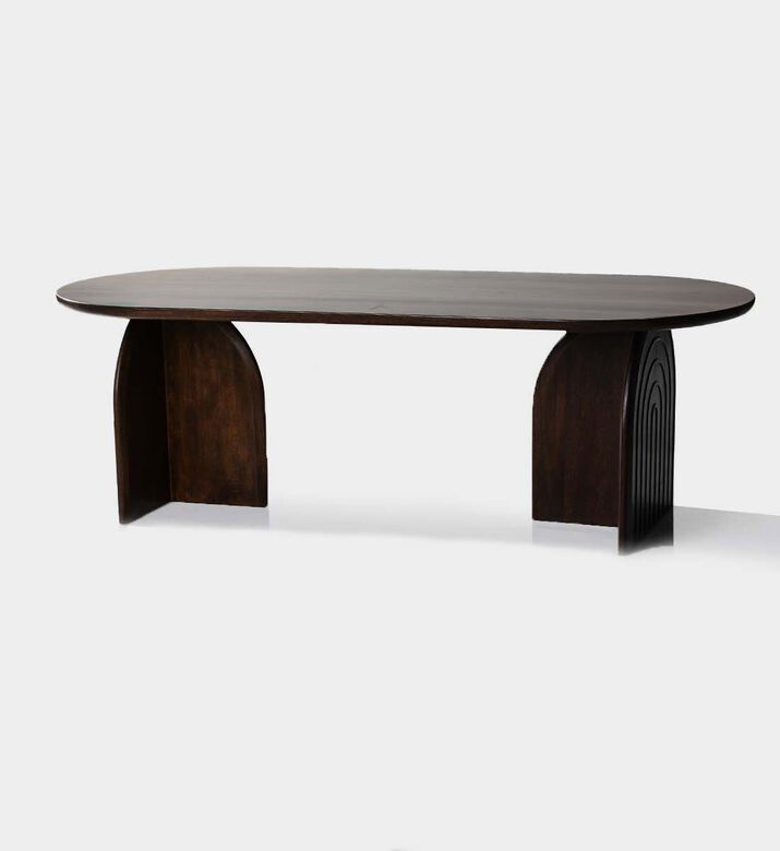 Home Deco and More Pillar Mango Wood Coffee Table, Packshot View