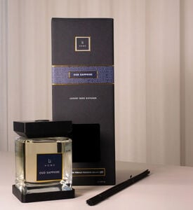 Home Life Style Diffuser Square Reed Oud, Clear, 250-ml, Packshot View