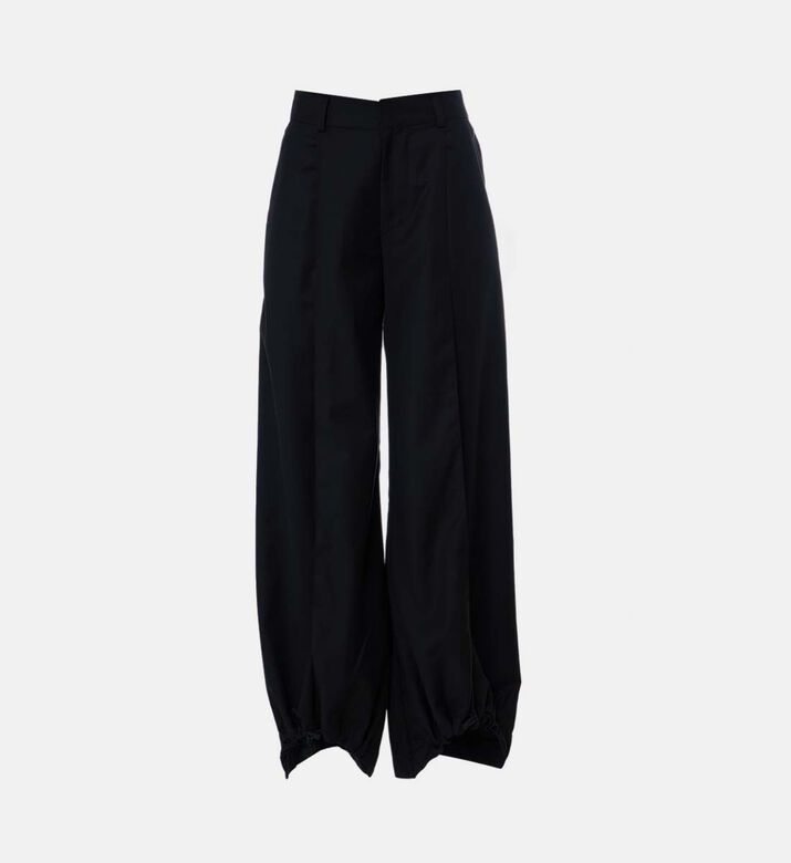 Adjustable Drawstring Hem Pants