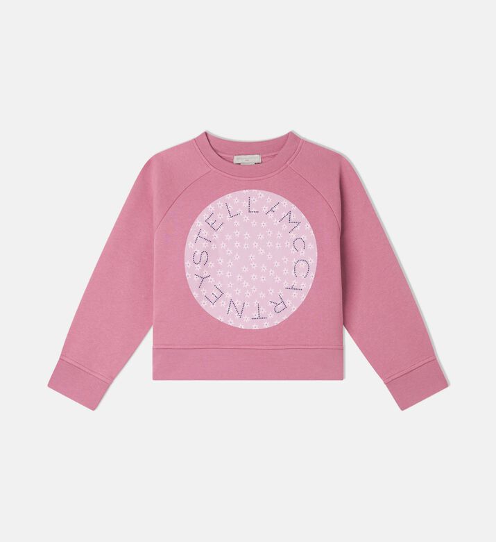 Circular Floral-print Sweatshirt