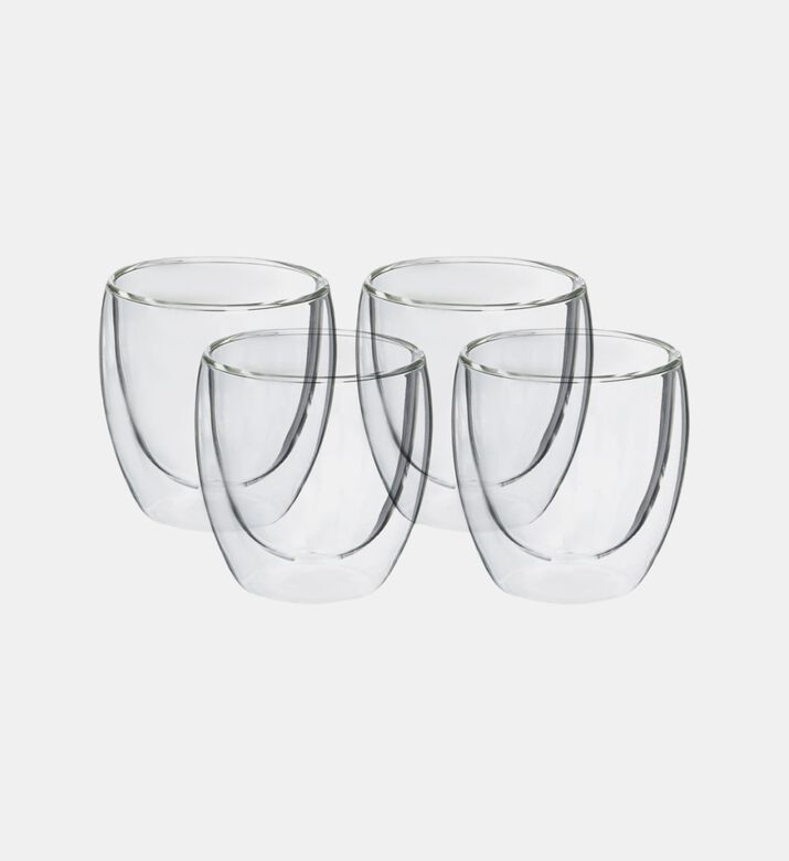 Double Wall Coffee Cup 4-piece Set