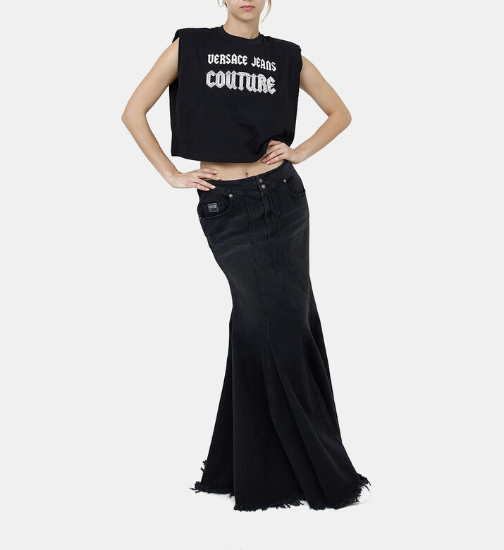 Cotton Sleeveless Crop Top