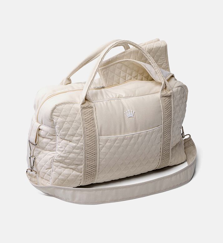 حقيبة يد للحفاضات بتصميم هندسي