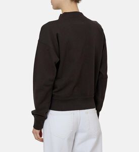 Moby Stand-up Collar Logo Sweatshirt