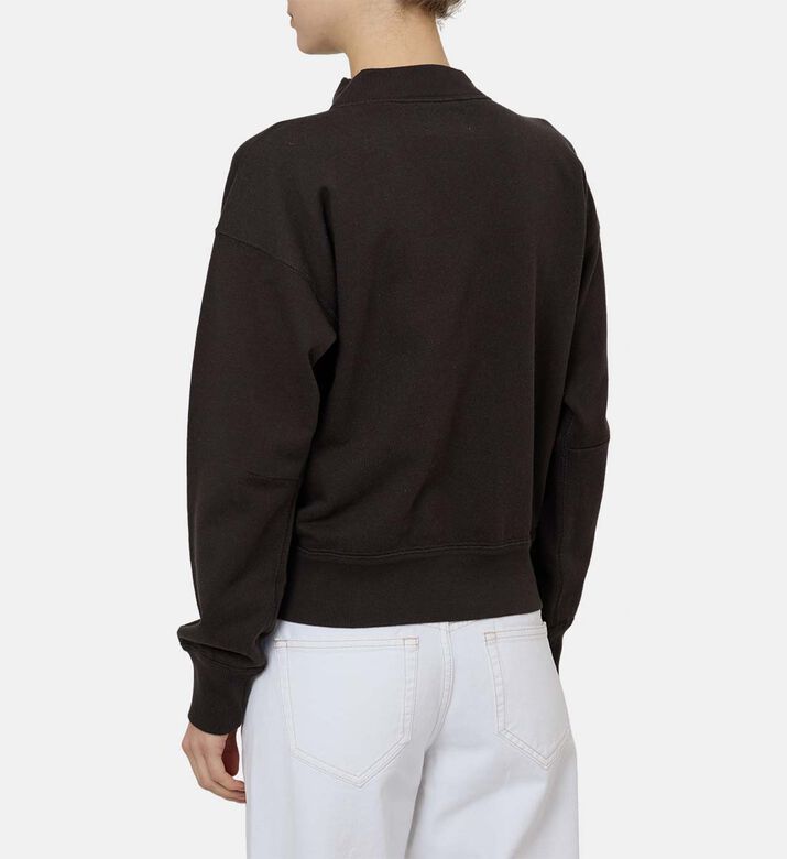 Moby Stand-up Collar Logo Sweatshirt