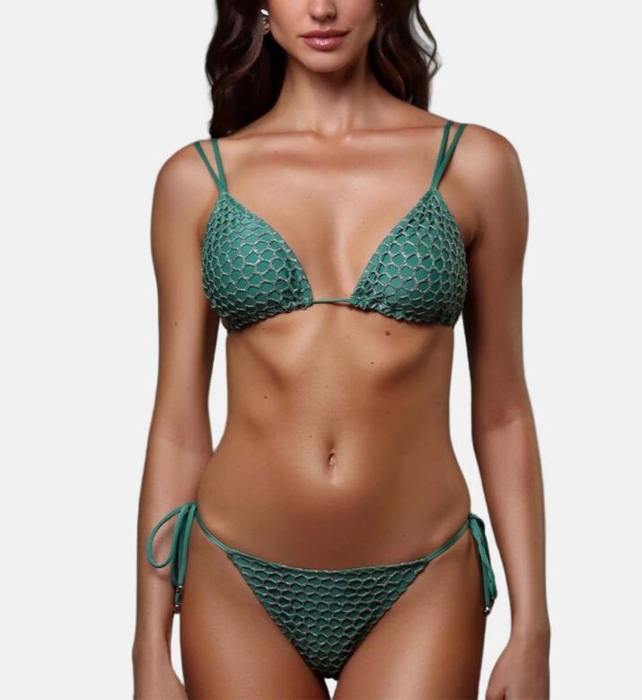 Salvia Triangle Bikini Top