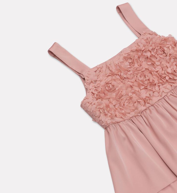 Twinset Floral Appliques Peplum Top Wide-leg Trousers Set, Packshot View