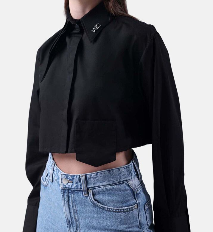 Oversized Cropped Shirt