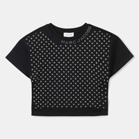 Floral Embellished Short-sleeve T-shirt