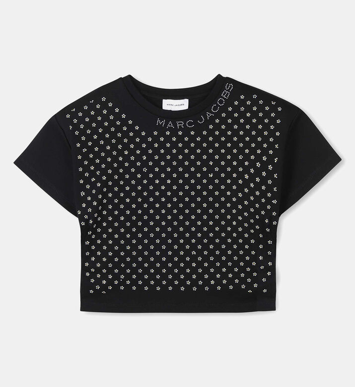 Floral Embellished Short-sleeve T-shirt